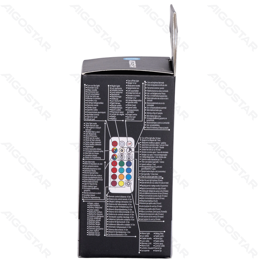 Aigostar LED Bulbs G45 E27 4.8W RGB