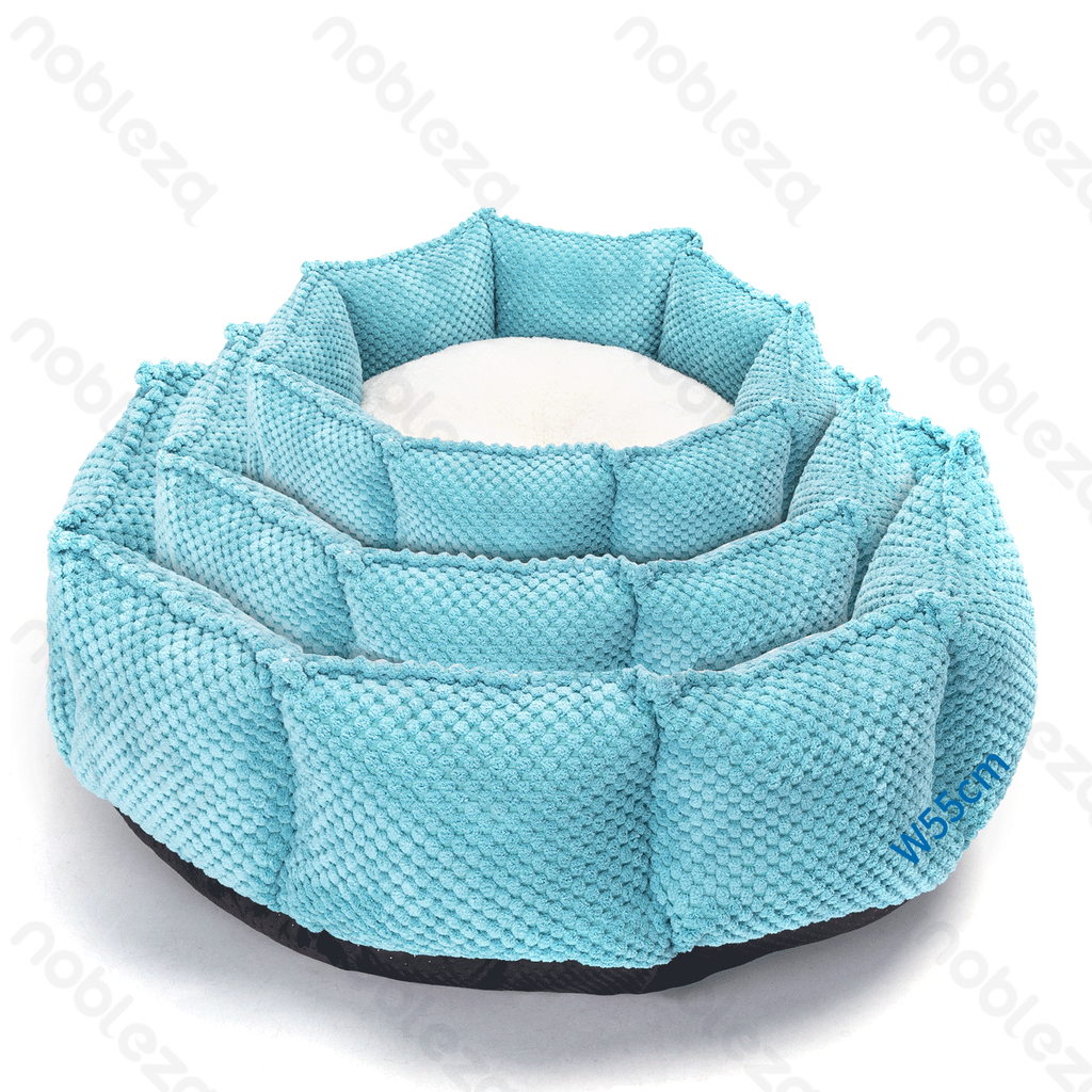 Aigostar Driedelige achthoekig huisdierkussen bijpassende kleur L45*B45*H16cm/L55*B55*H18cm/ L65*B65*H20cm