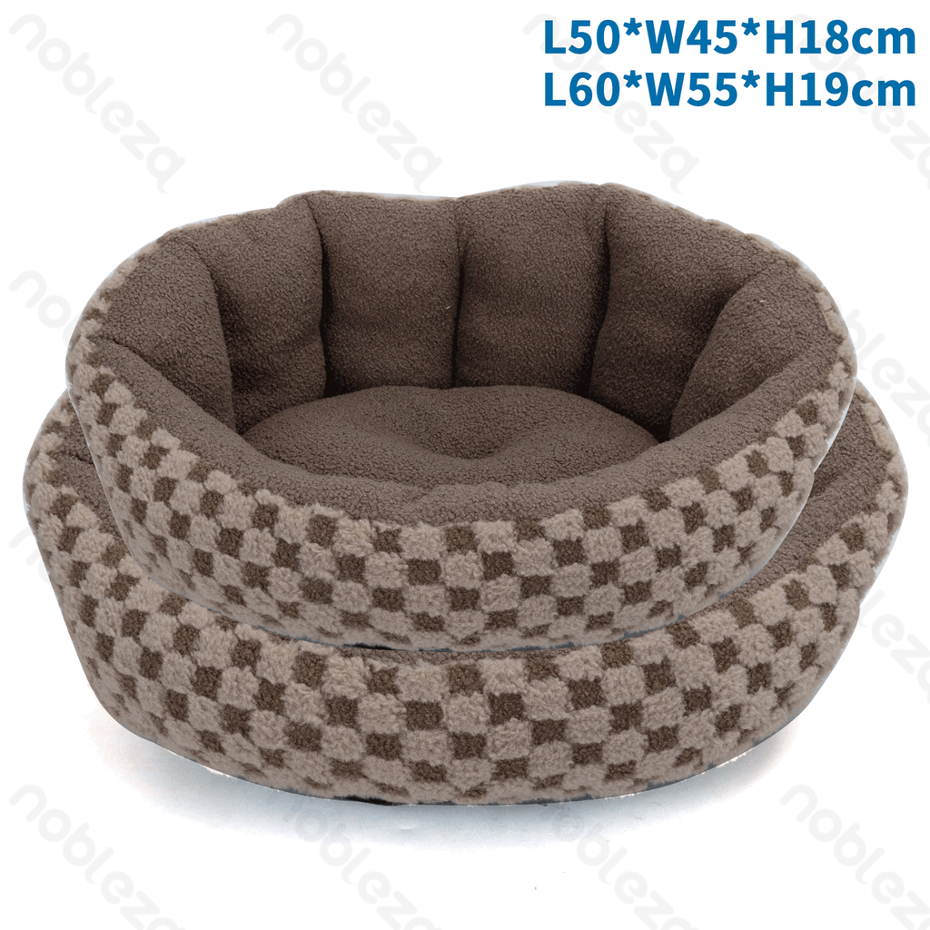 Aigostar Geruite bankkussen tweedelige set L55*B40*H18cm/L65*B50*H20cm