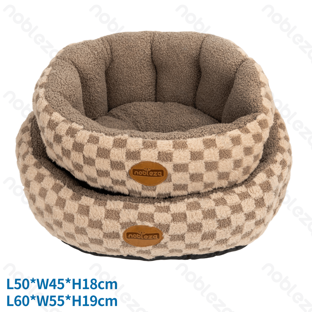 Aigostar Geruite bankkussen tweedelige set L55*B40*H18cm/L65*B50*H20cm