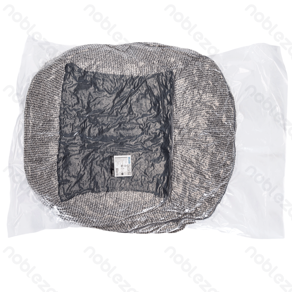 Aigostar Tweedelige set halfvierkant huisdierkussen effen kleur L55*B40*H18cm/L65*B50*H20cm