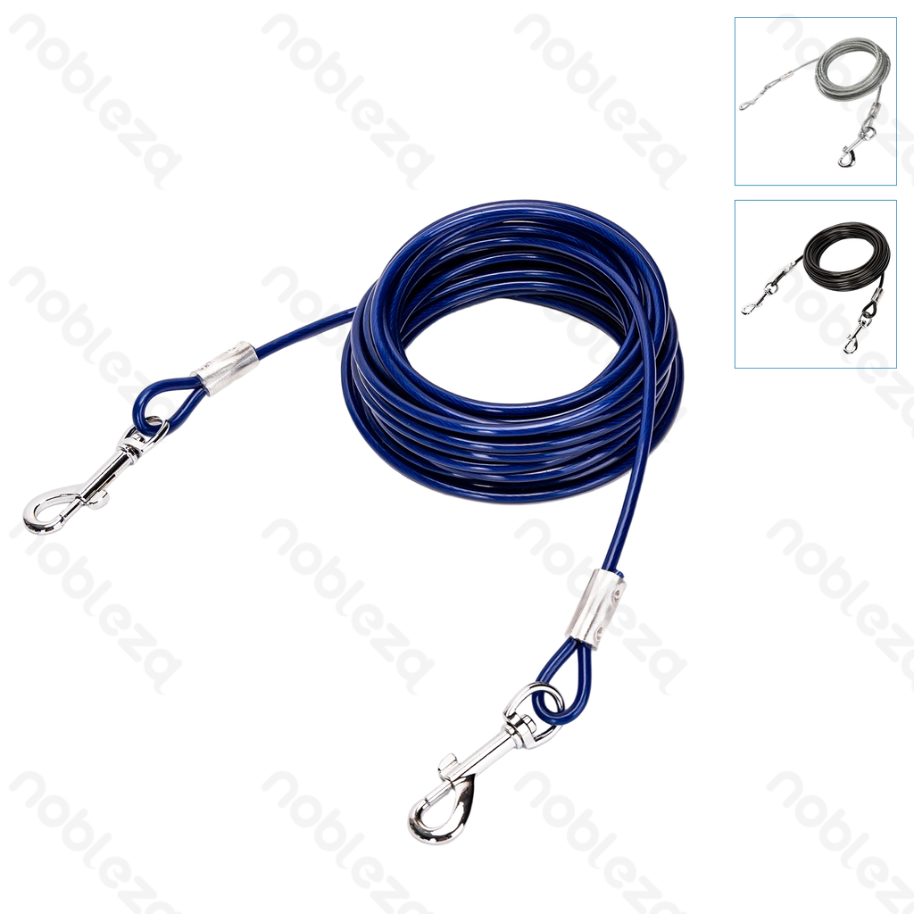 Aigostar Tie-out cable D0.5*L604.5cm Blue Silver Black