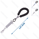 Aigostar Short foam handle leash with spring L37.5cm Blue Silver Black