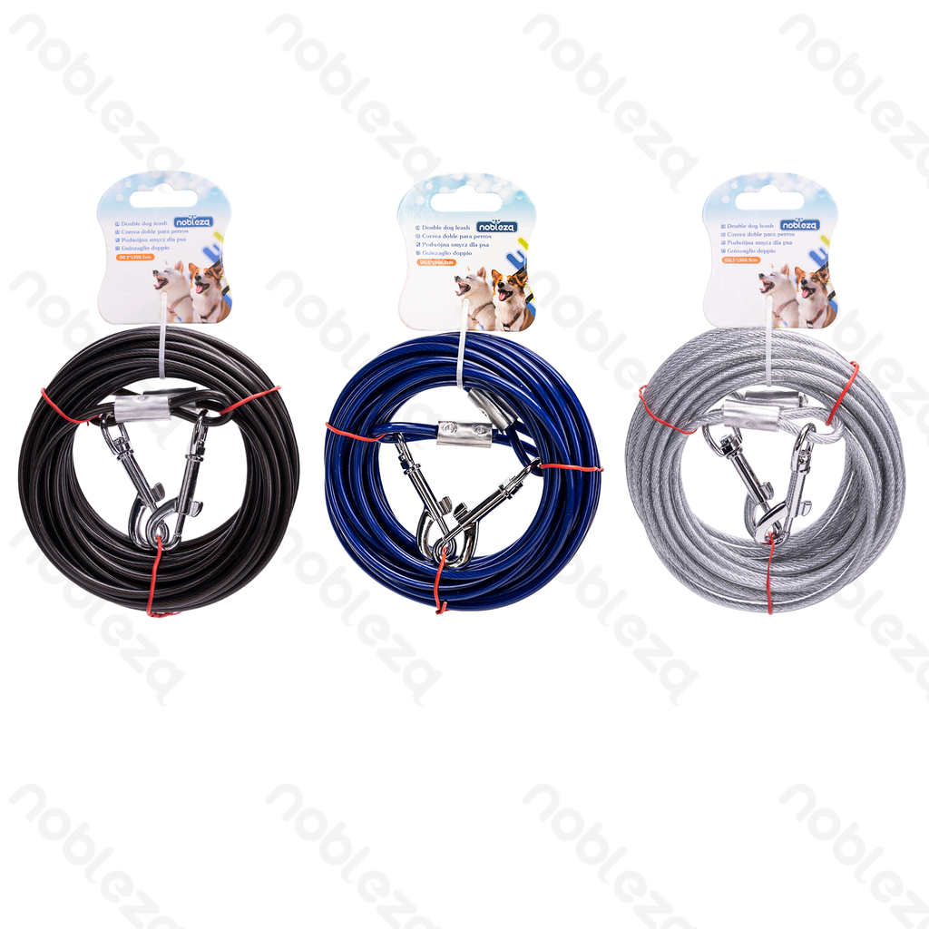 Aigostar Tie-out cable D0.5*L908.5cm Blue Silver Black