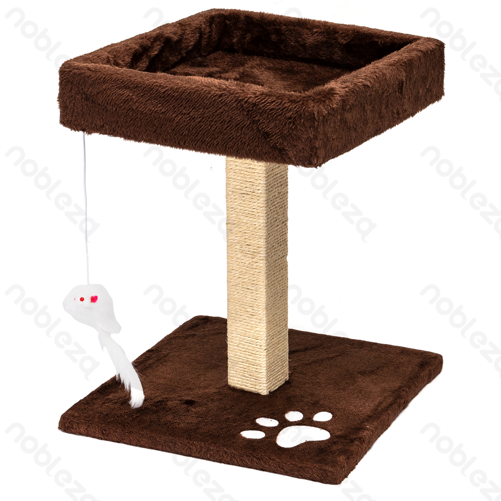 Aigostar Vierkante kattenboom met speelgoedmuis L33*B33*H41cm