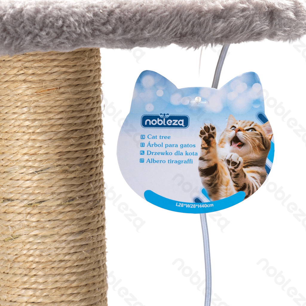 Aigostar Kattenkrabpaal met balletje L28*B28*H40cm