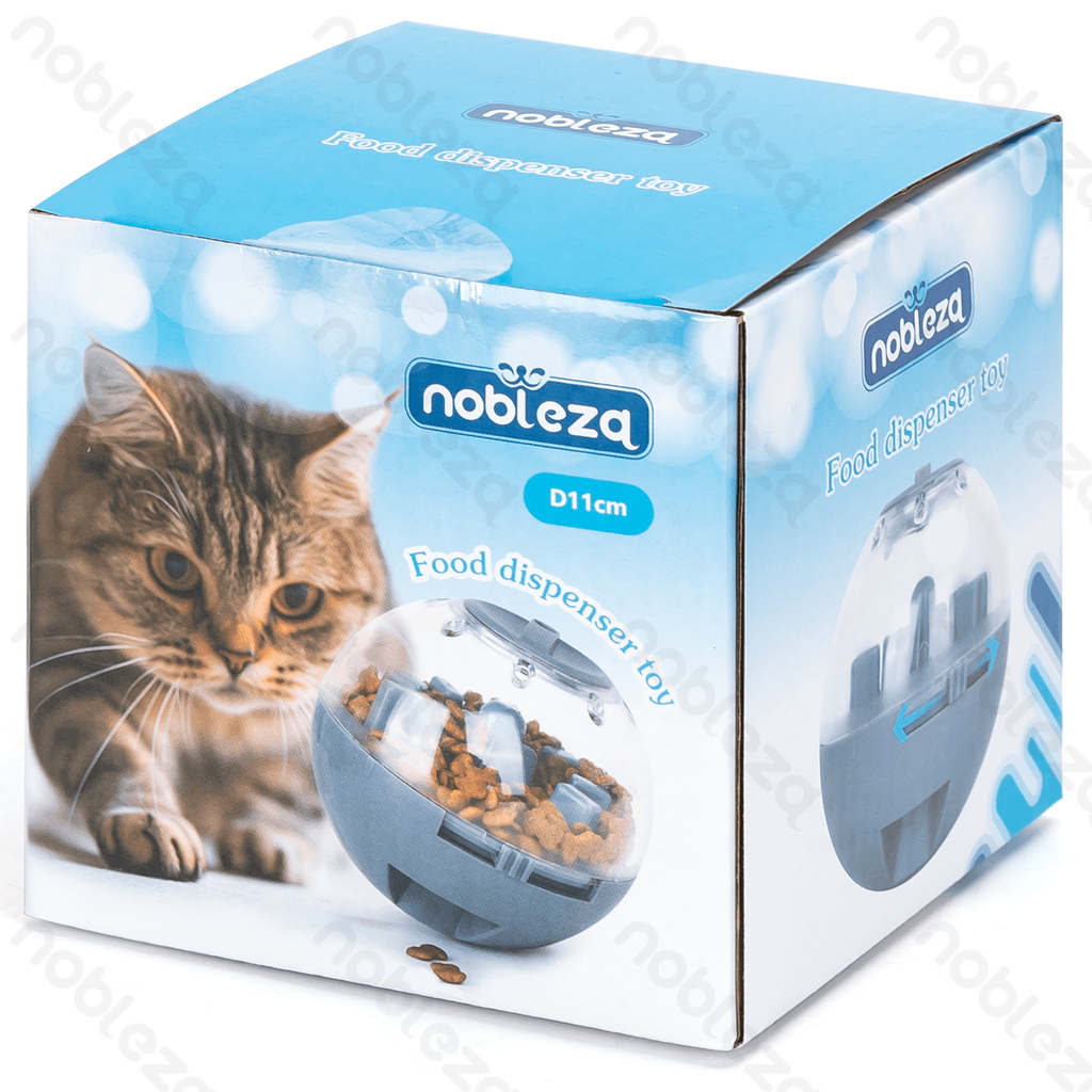 Aigostar Hondenspeelgoed educatief voedsellekkende bal φ11CM grijs