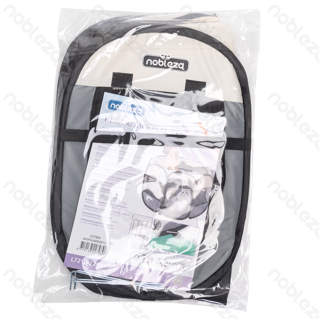 Aigostar Achthoekig hek voor huisdieren L72*W72*H45