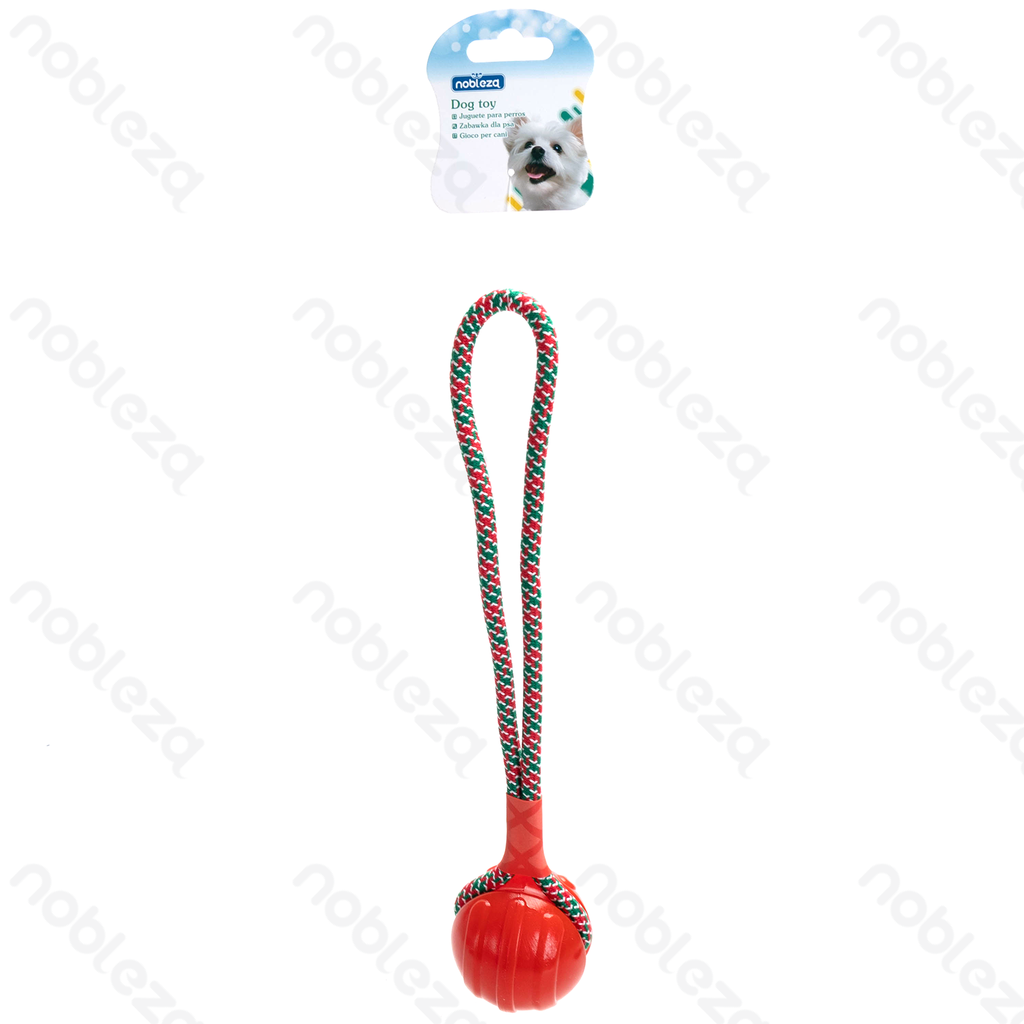 Aigostar TPR rope toy Rope ball L33*W7CM Red