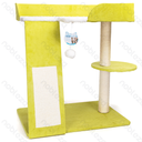 Aigostar Cat tree Three-layer suede L70*W42*H68cm Green