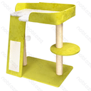 Aigostar Cat tree Three-layer suede L70*W42*H68cm Green