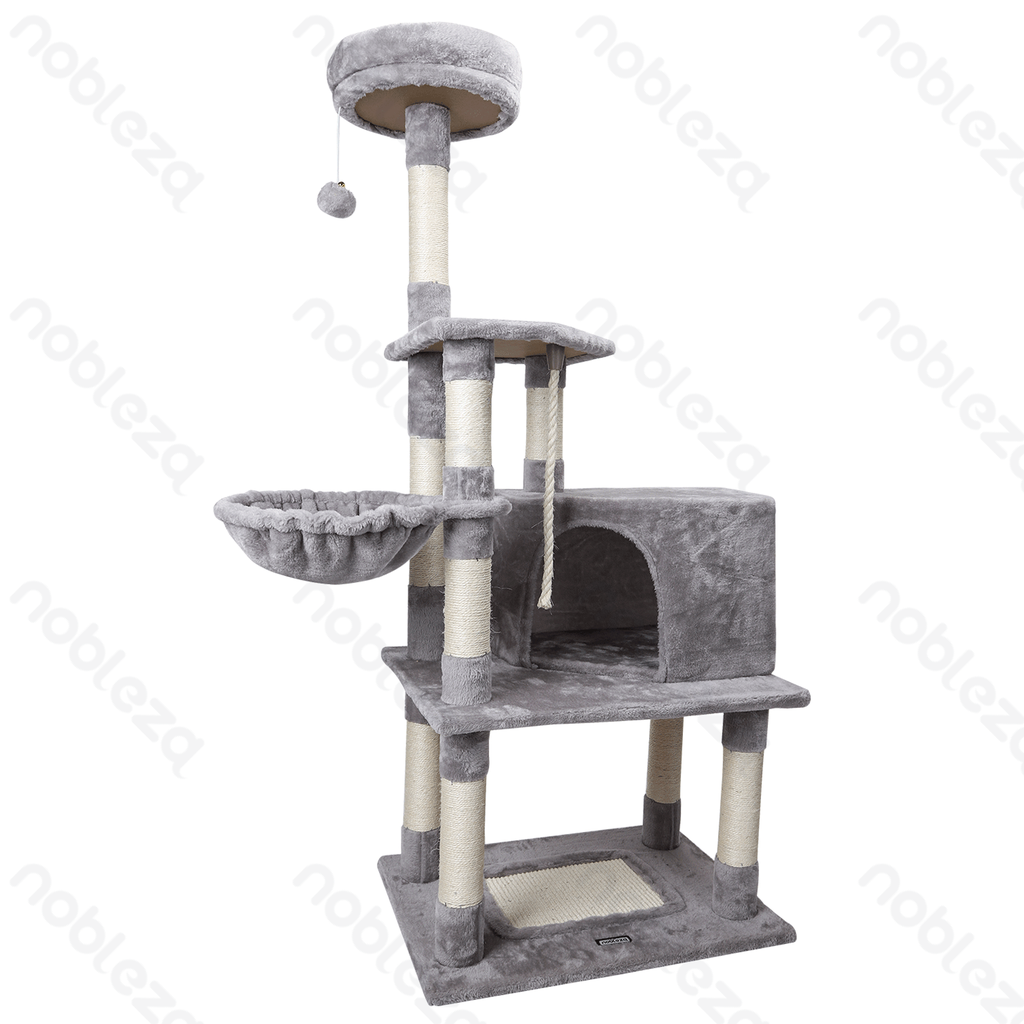 Aigostar Cat tree Multi-function tree bed L89*W45*H148cm Grey