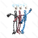 Aigostar Rope toys L38cm Blue&White Red&Black White&Grey White&Black
