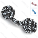 Aigostar Rope toys Double balls L20cm Blue&White Red&Black White&Grey White&Black