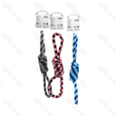 Aigostar Rope toys L34cm Blue&White Red&Black White&Grey White&Black