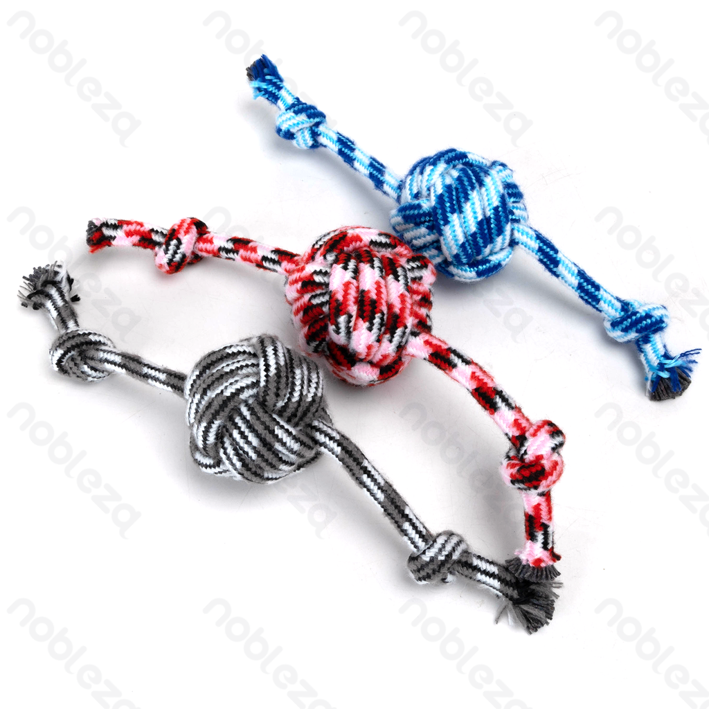 Aigostar Rope toys Single ball L32cm Blue&White Red&Black White&Grey White&Black