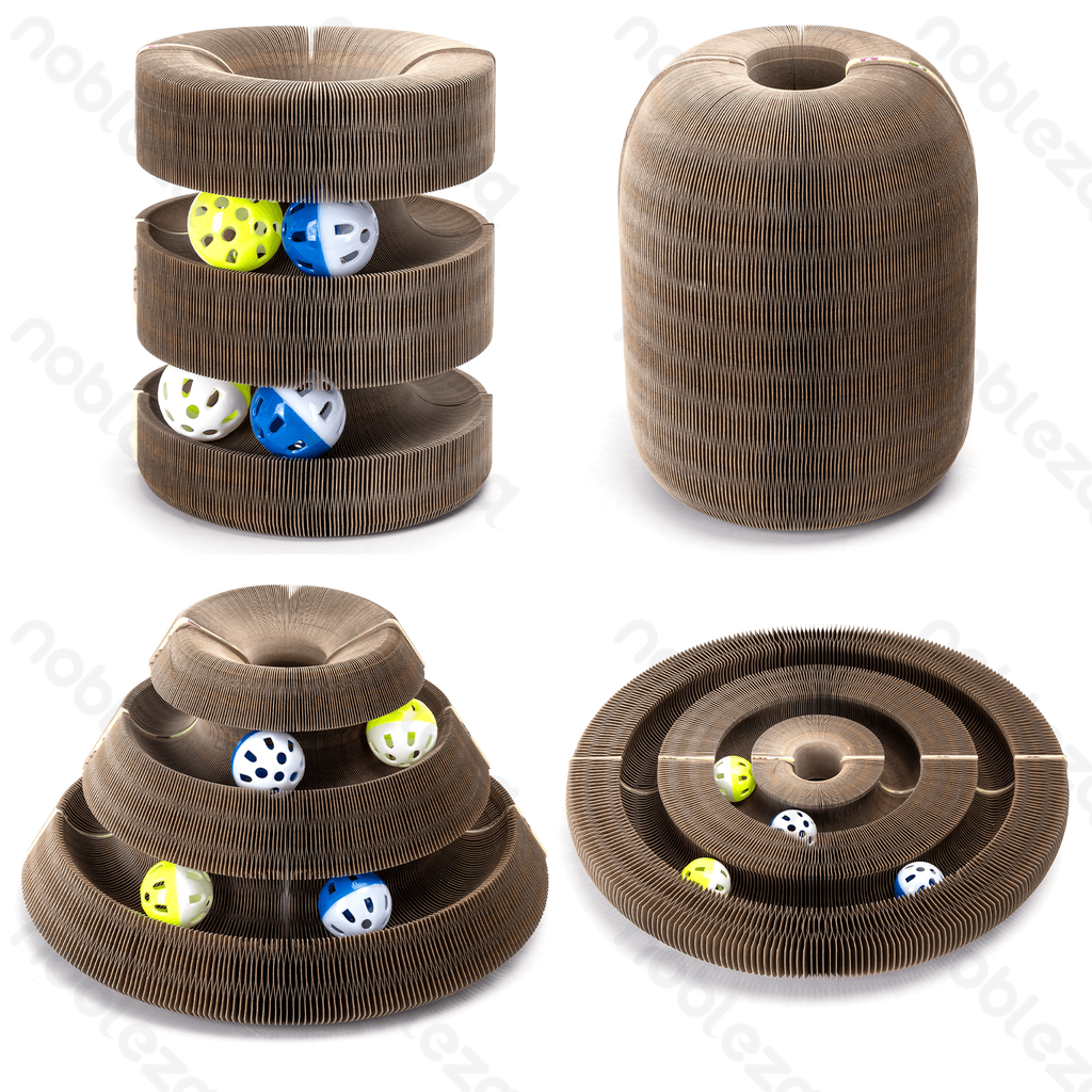 Aigostar Cat scratching board Arch bridge style L18.9*W5.6*H7.2cm Brown 2pcs