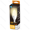 Aigostar LED lamp C37 12W 1170lm 3000K E14