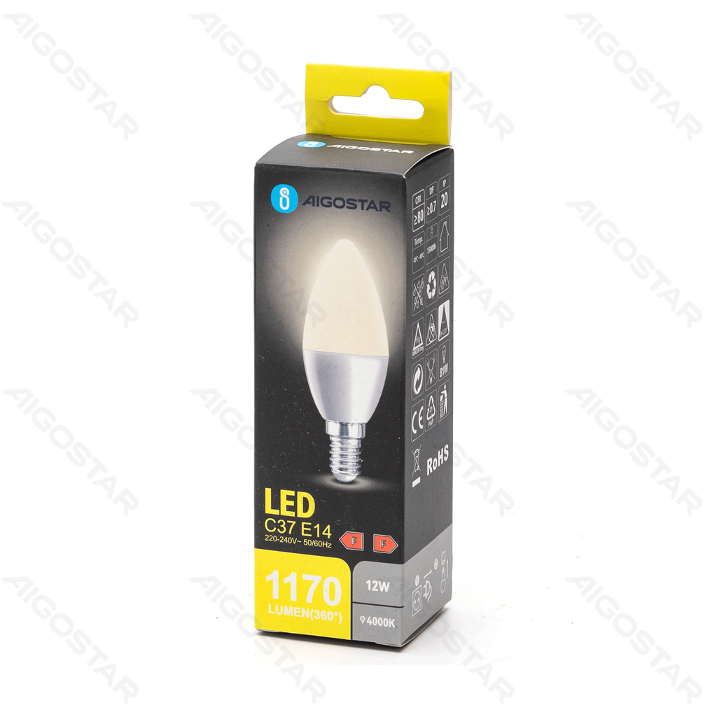 Aigostar LED lamp C37 E14 12W 4000K
