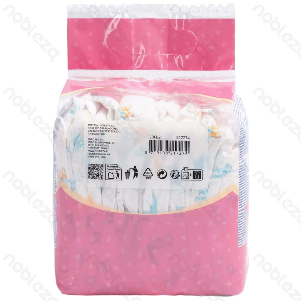 Aigostar Luiers voor teefjes L L49*B33CM 10 stk/witte zak
