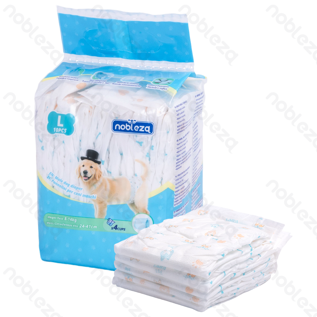 Aigostar Luiers voor reuen L L65*B20CM 10 stk/witte zak