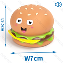 Aigostar Hondenspeelgoed in de vorm van een hamburger