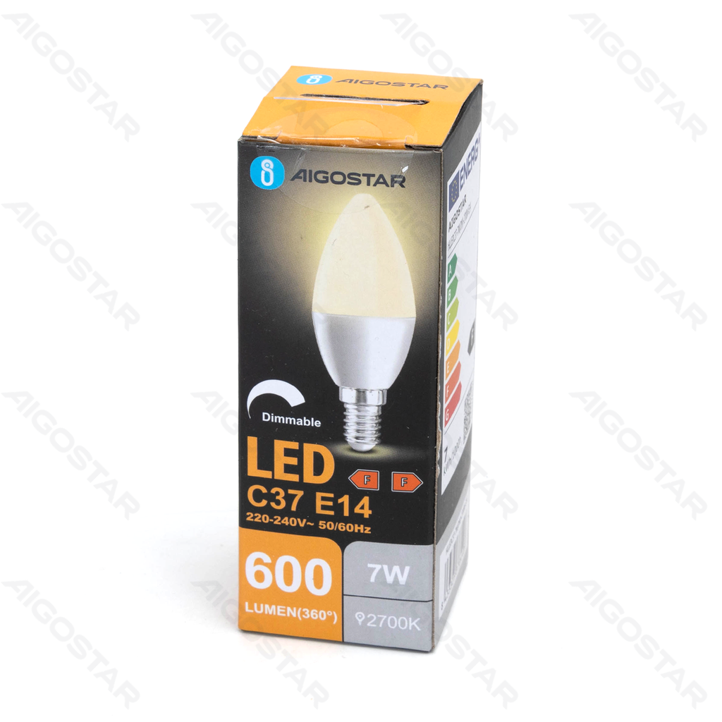 Aigostar Dimbare LED-lamp C37 E14 7W 2700K