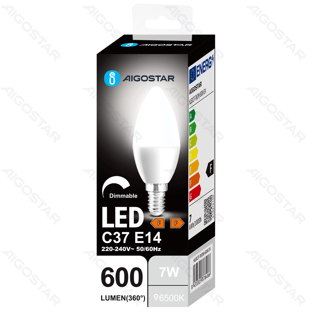 Aigostar Dimbare LED-lamp C37 E14 7W 6500K