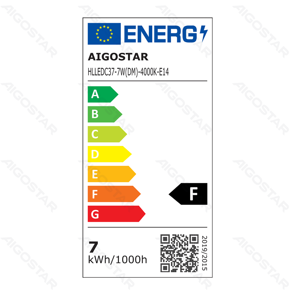 Aigostar Dimbare LED-lamp C37 E14 7W 4000K