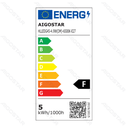 Aigostar Dimbare LED-lamp G45 E27 4 9W 6500K - energielabel