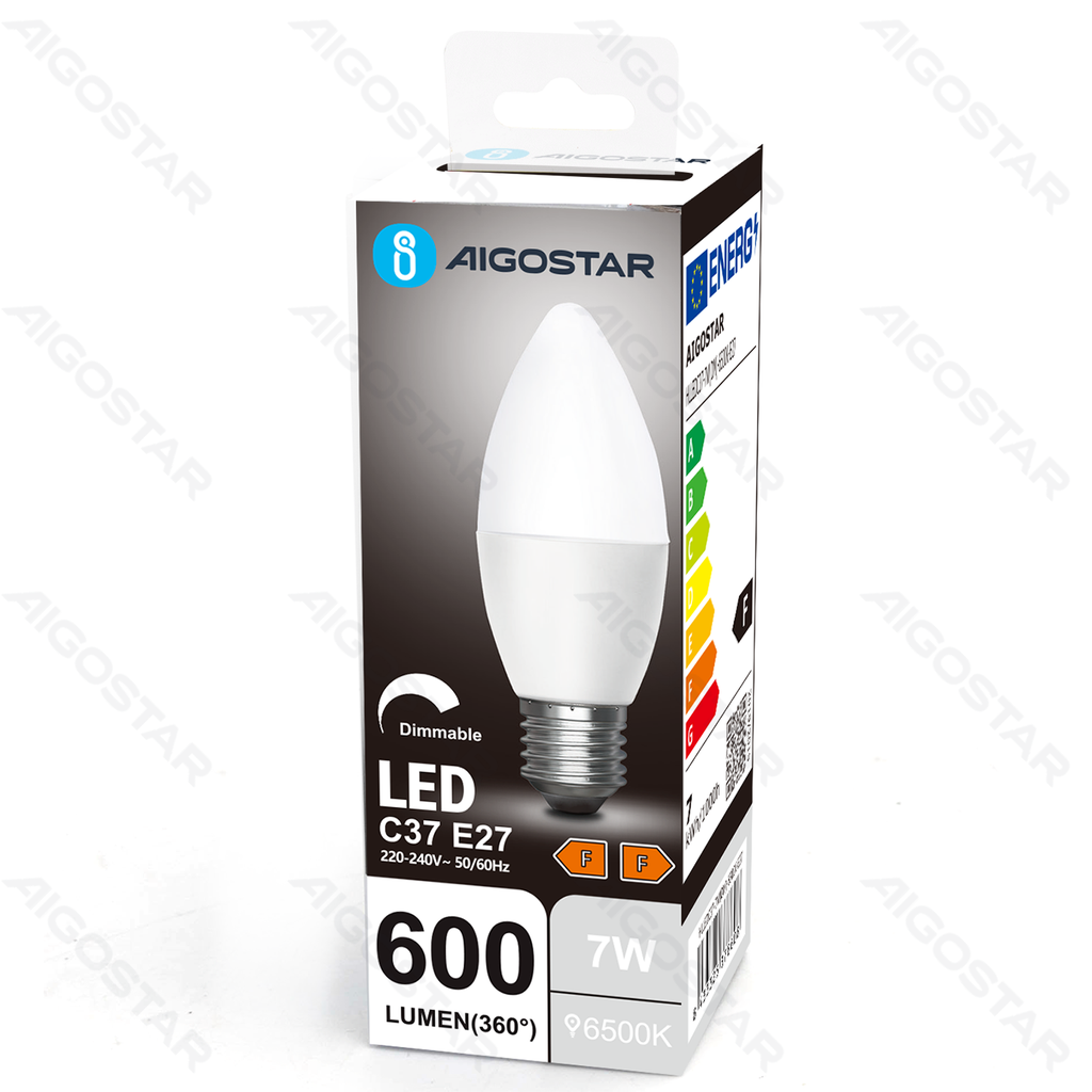 Aigostar Dimbare LED-lamp C37 E27 7W 6500K