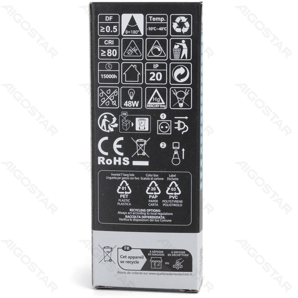 Aigostar Dimbare LED-lamp C37 E27 7W 6500K