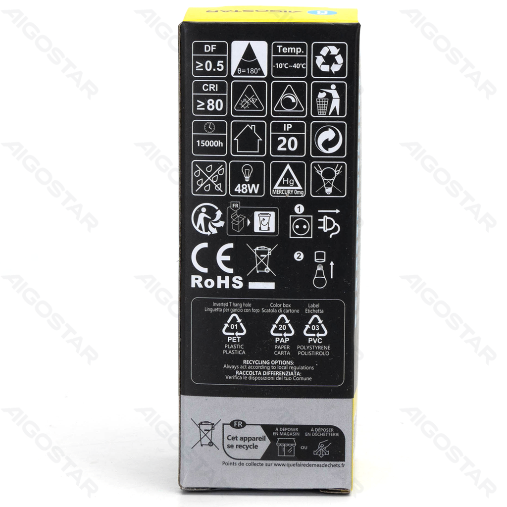 Aigostar Dimbare LED-lamp C37 E27 7W 4000K