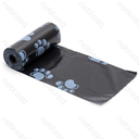 Aigostar Waste bags Dog paw print W23*L32cm 0.8 mil Black 3pcs