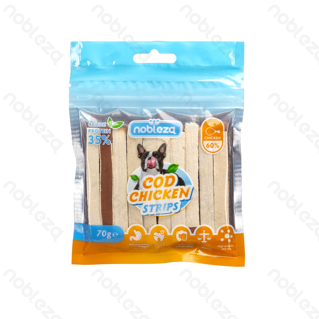 Aigostar Kippenstukjes met kabeljauw 70g