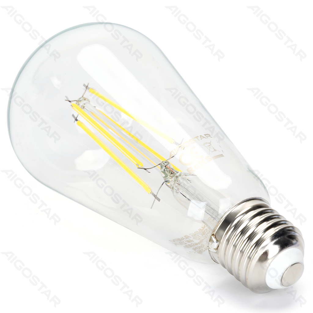 Aigostar Dimbare LED-gloeidraad ST64 E27 6W 6500K