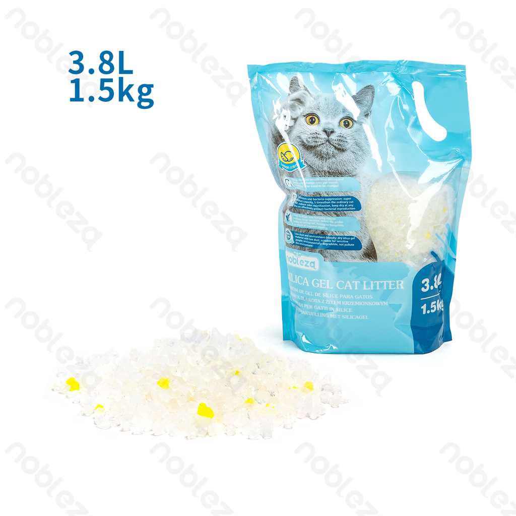 Aigostar SILICA GEL CAT LITTER 3.8L 1.5kg Lemon