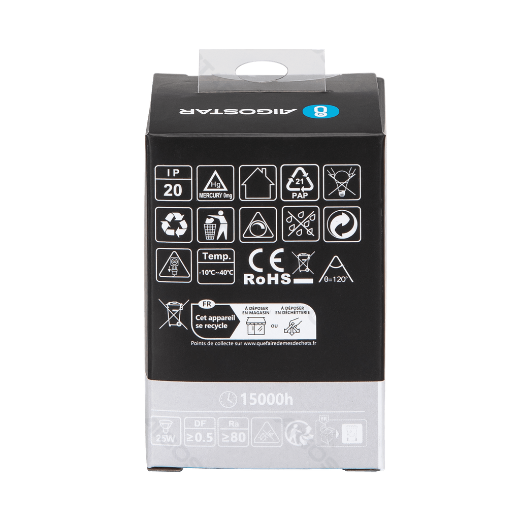 Aigostar LED GU10 3W 6500K dimbare lamp met lampenkap