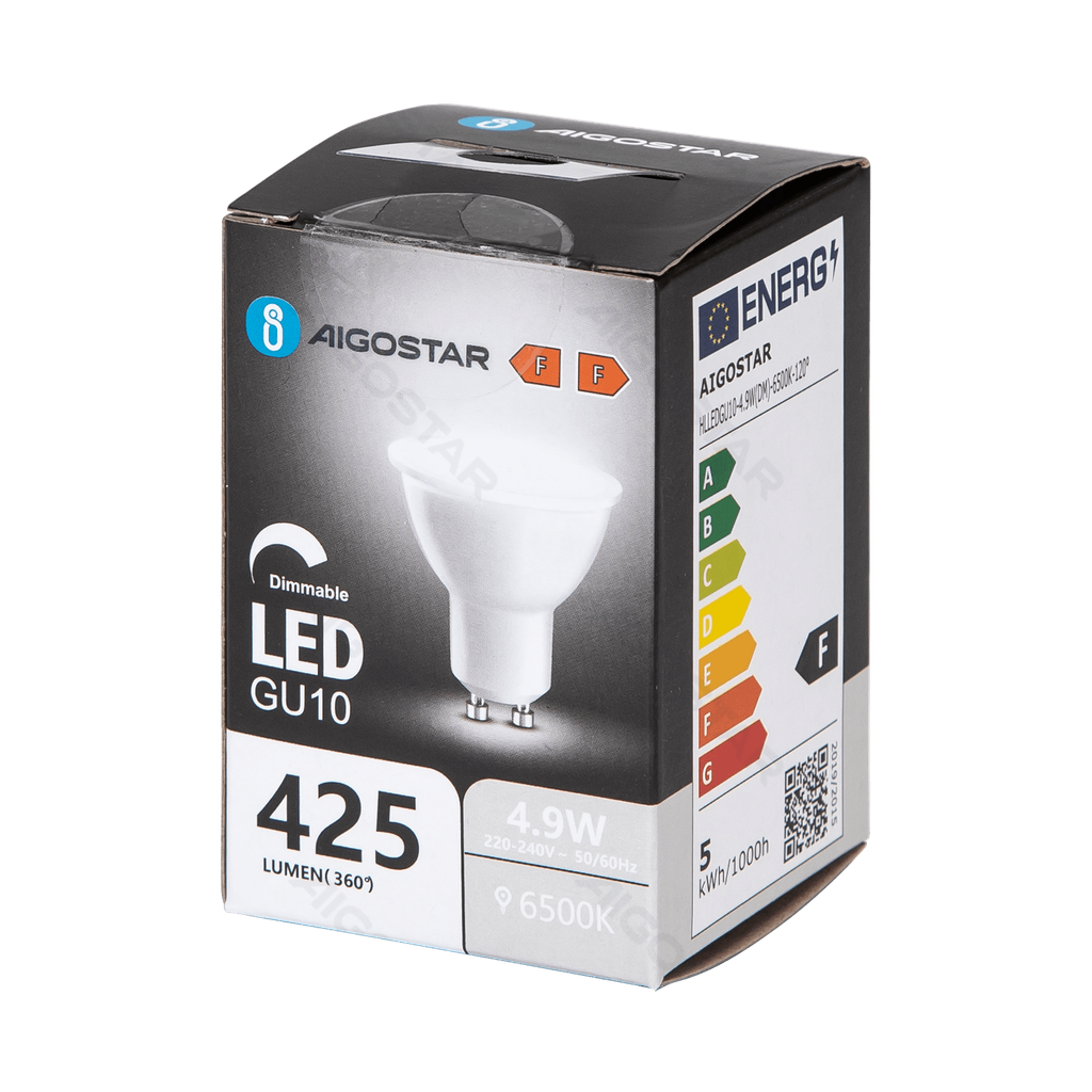 Aigostar LED GU10 4 9W 6500K dimbare lamp met lampenkap