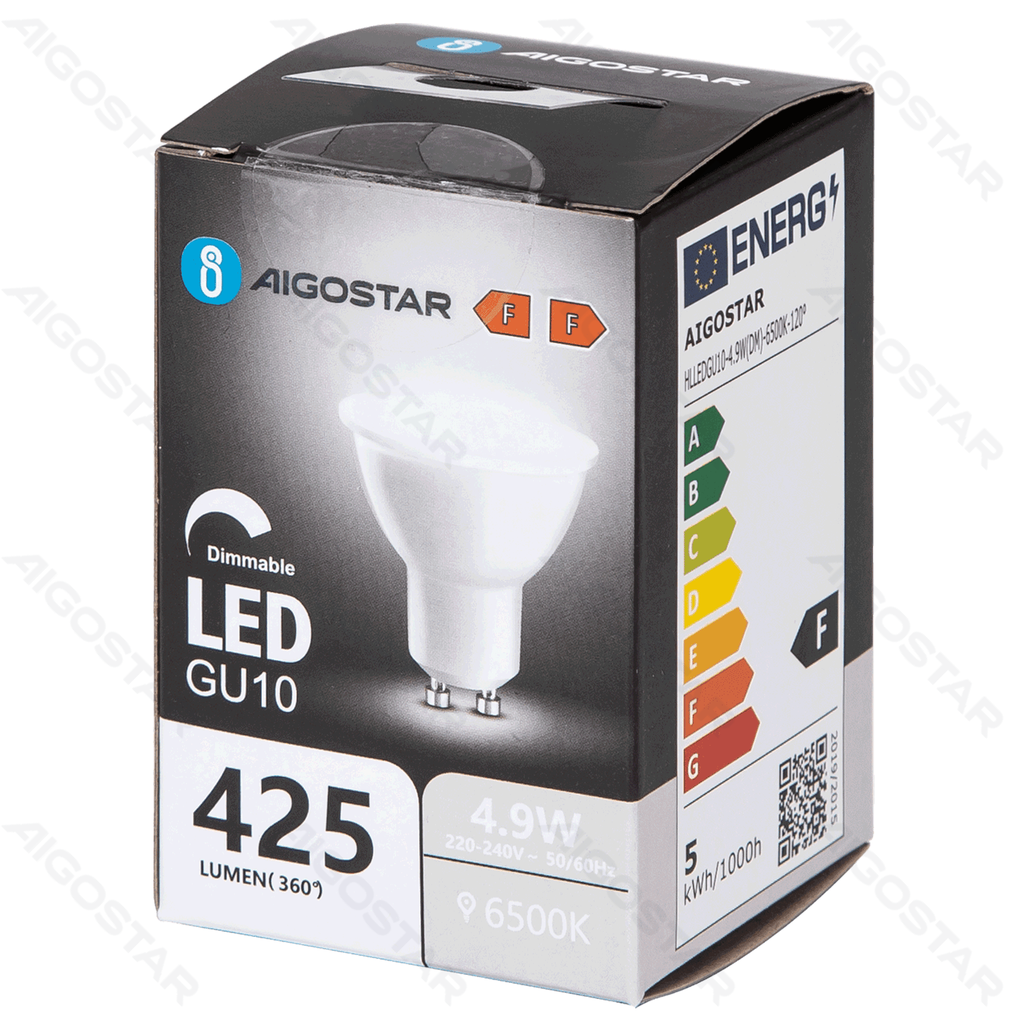 Aigostar LED GU10 4 9W 6500K dimbare lamp met lampenkap