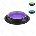 Aigostar Anti-slip huisdierenkom met pootjespatroon bijpassende kleuren (set van 3)