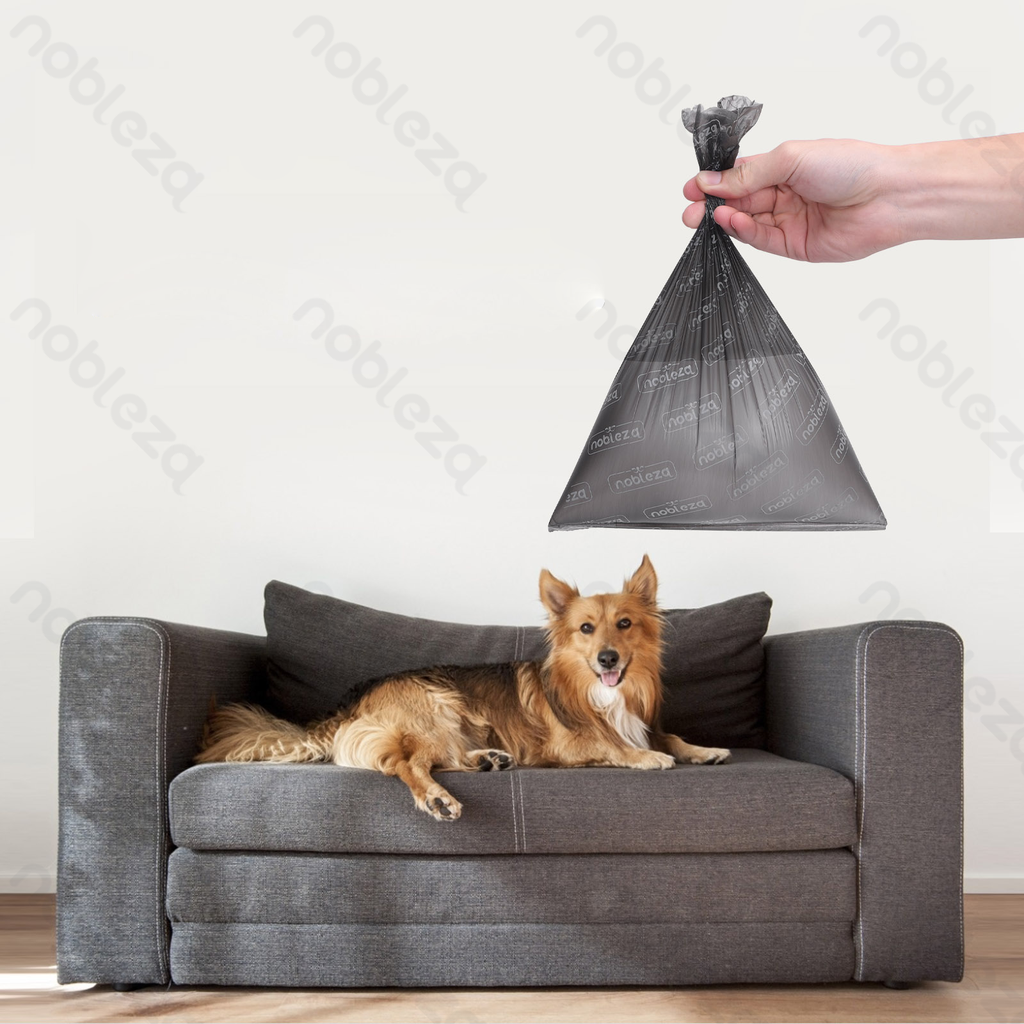 Aigostar Waste bags Logo print style W23*L32cm 0.8 mil Black 3pcs