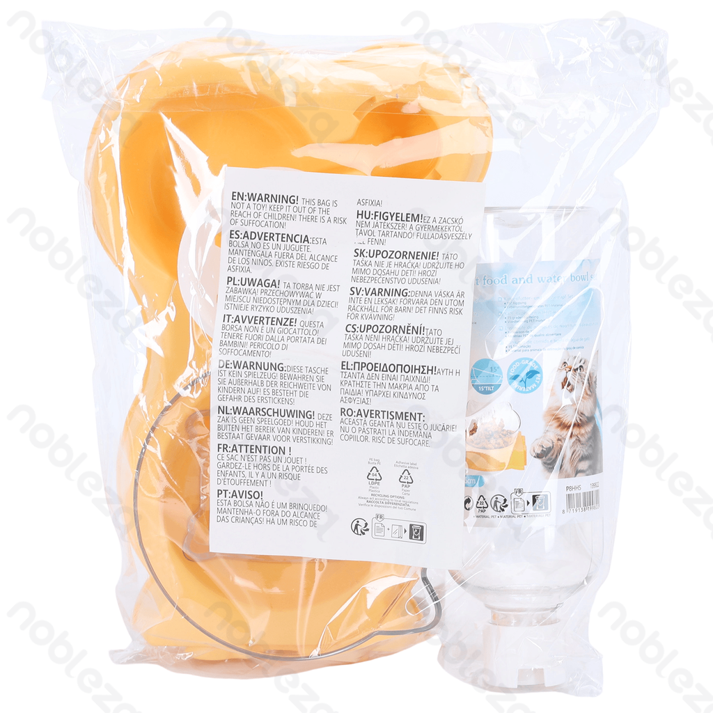 Aigostar 2-in-1 kattenvoer- en waterbak set