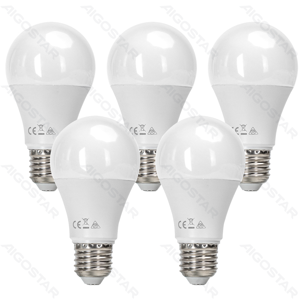 Aigostar LED A60 E27 15W 3000K 5st