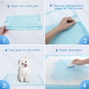 Aigostar Pet pad Adhesive tape sticker M L60*W60cm White&Blue 10pcs