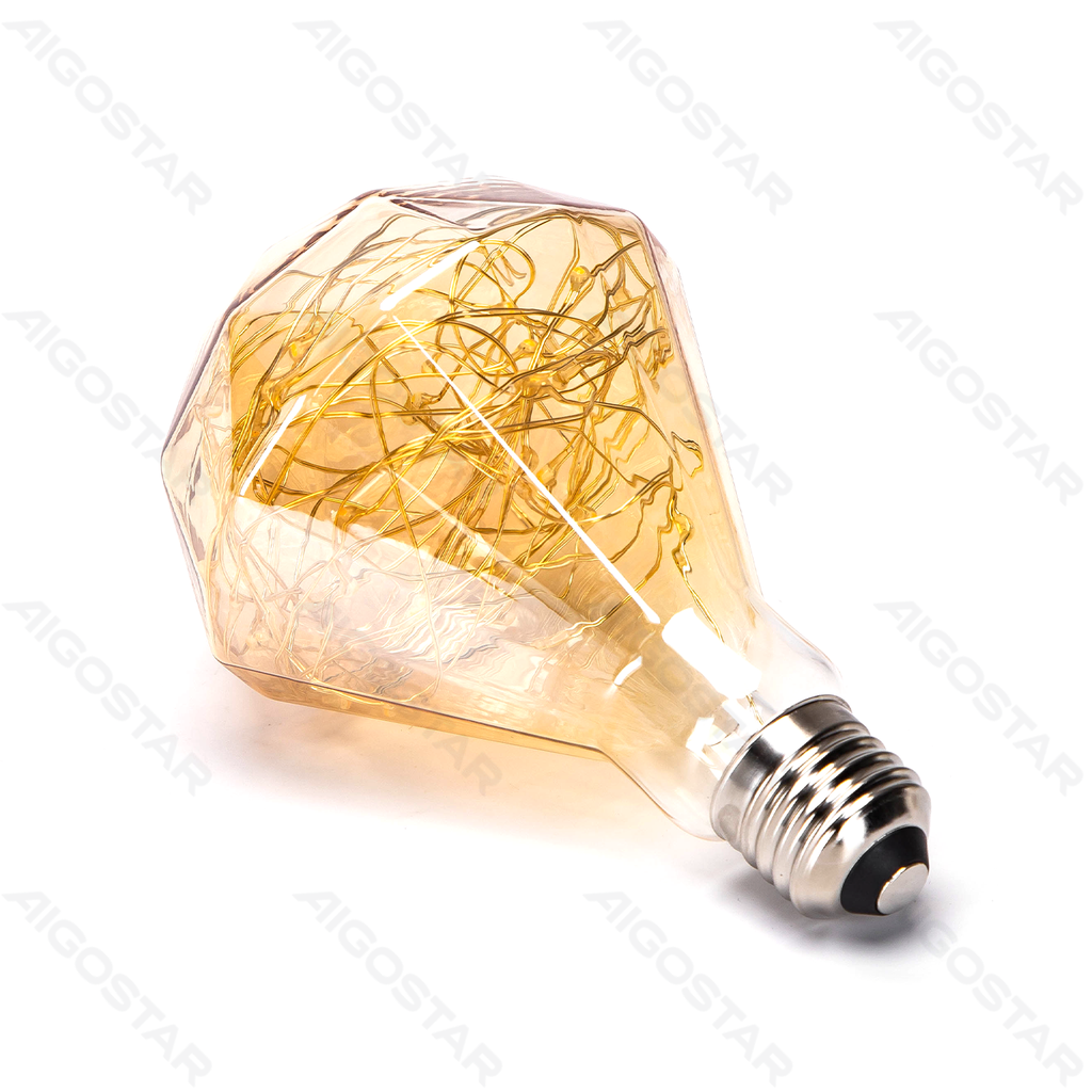 Aigostar LED koperdraad gloeilamp D95 E27 1 2W
