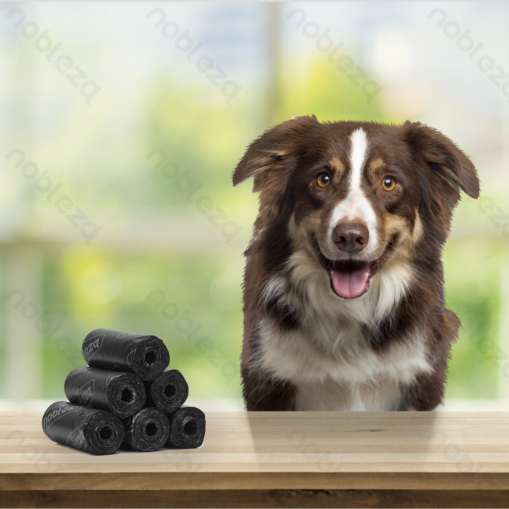 Aigostar Waste bags Logo print style W23*L32cm 0.8 mil Black 6pcs