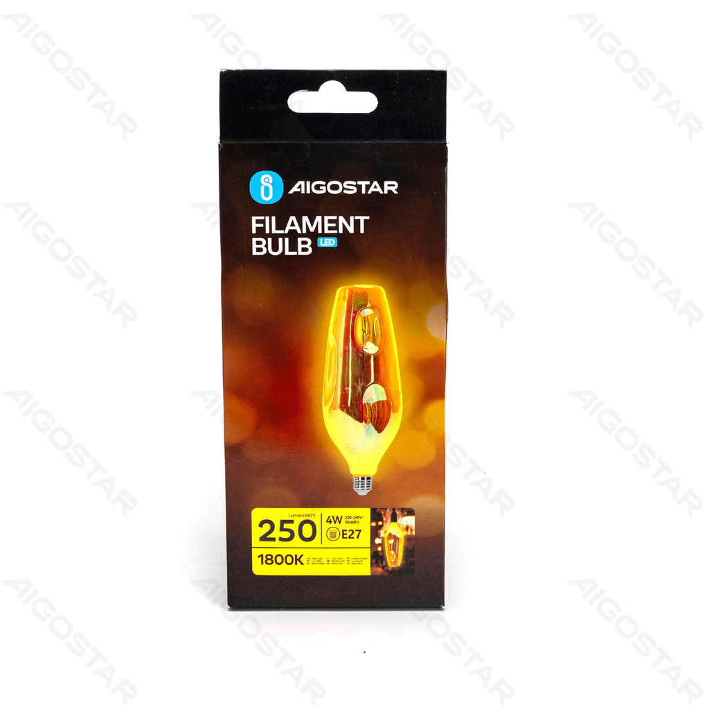Aigostar LED Gloeilamp (Buitenaards) E27 4W