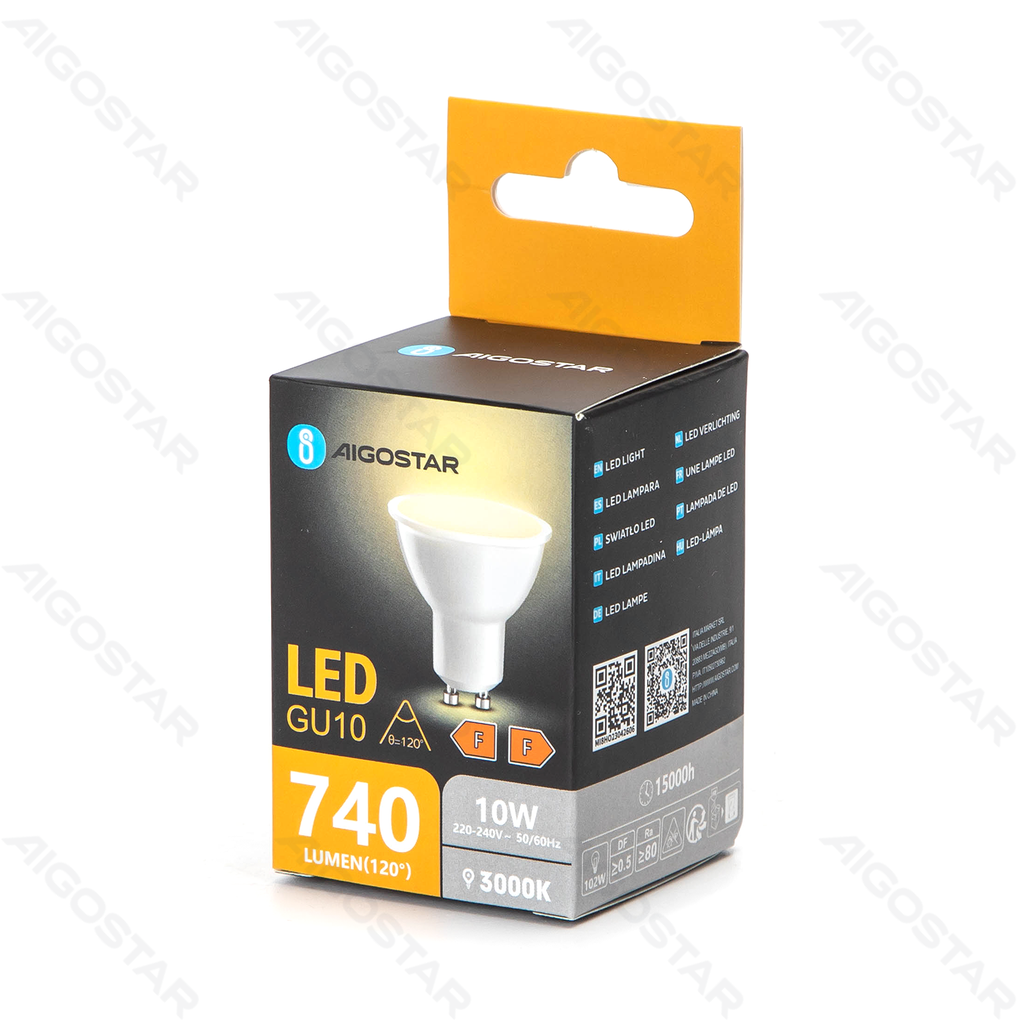 Aigostar LED GU10 10W 3000K