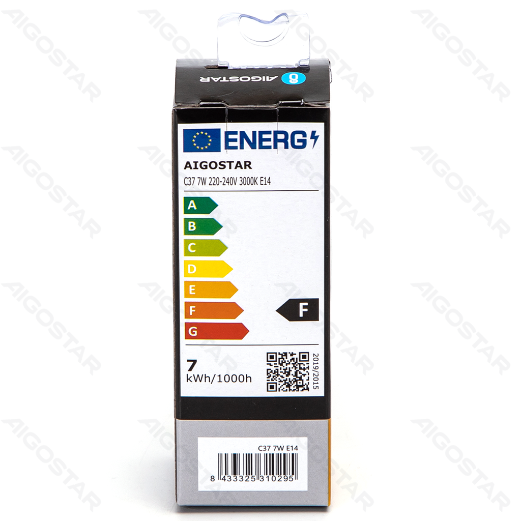 Aigostar LED C37 E14 7W 3000K